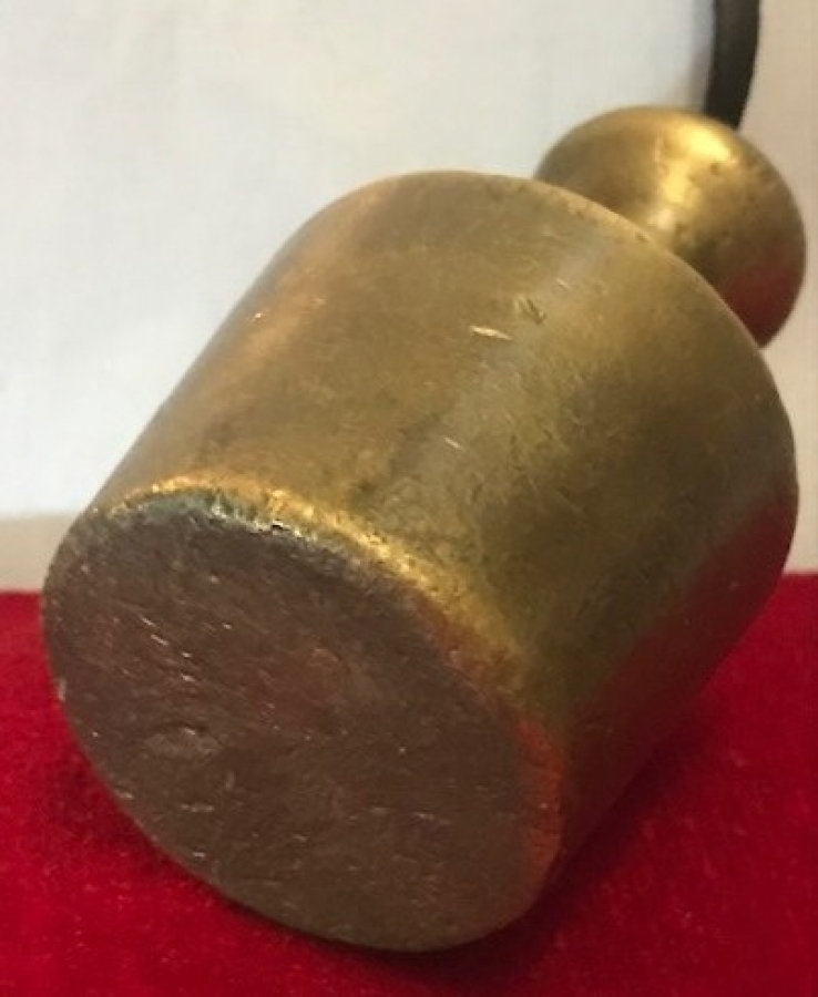 OSMANLI İPLİ SICAK DÖKME BRONZ AGIRLIK 590 GRAM SALLAMA ŞAKUL 8 CM BOYUNDA