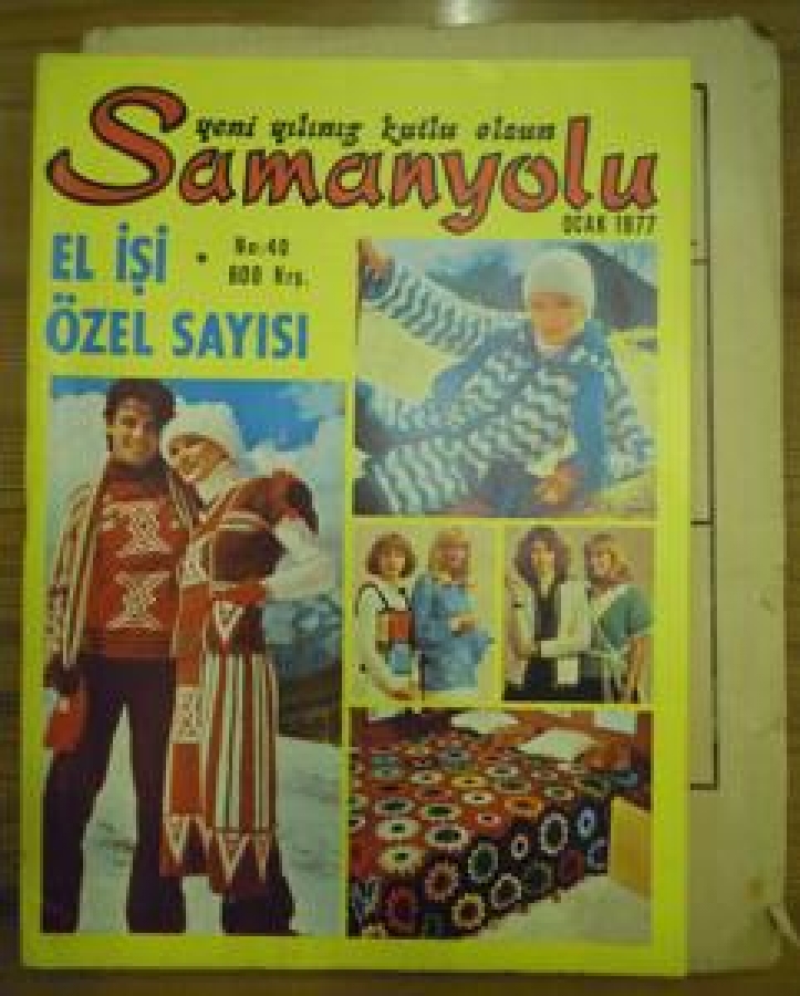 SAMANYOLU 200 ÇEŞİT EL İŞİ MODELİ PATRONUYLA NO :40 OCAK 1977 