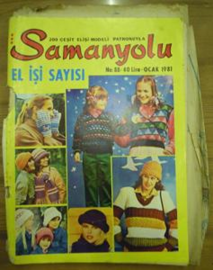 SAMANYOLU 200 ÇEŞİT EL İŞİ MODELİ PATRONUYLA NO : 88 OCAK 1981 