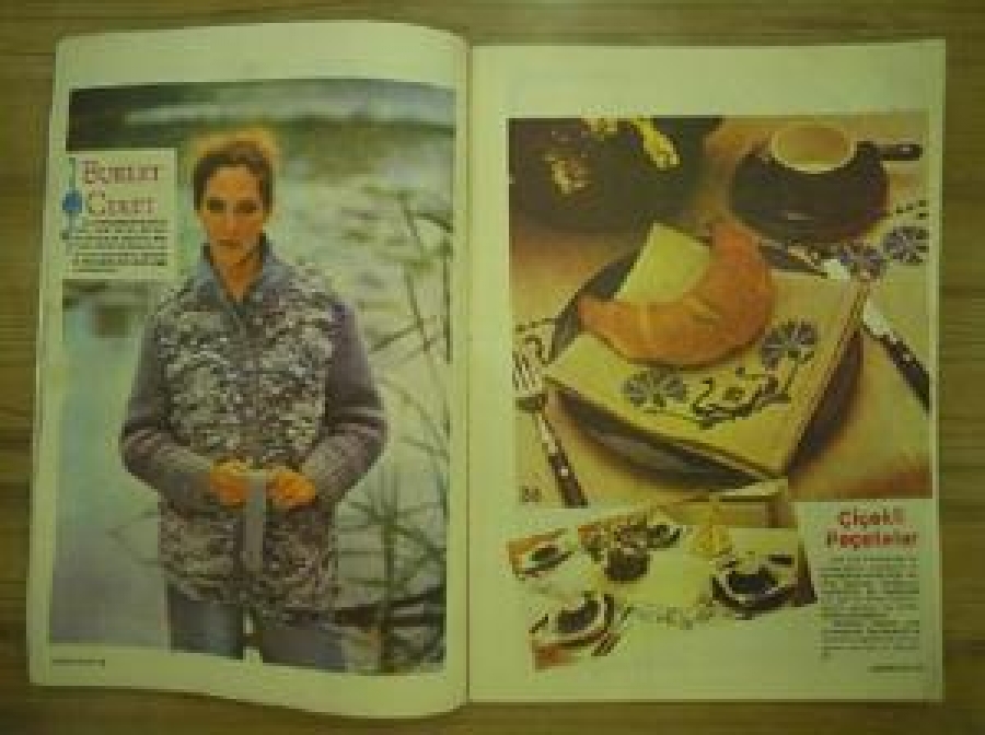 SAMANYOLU KIŞ İÇİN ÖRĞÜ MODELLERİ AYLIK DERGİ NO: 100 OCAK 1982 