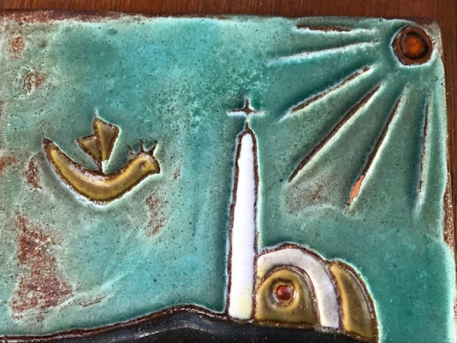  SANATCI İGAN İMZALI  SERAMİK PANO 