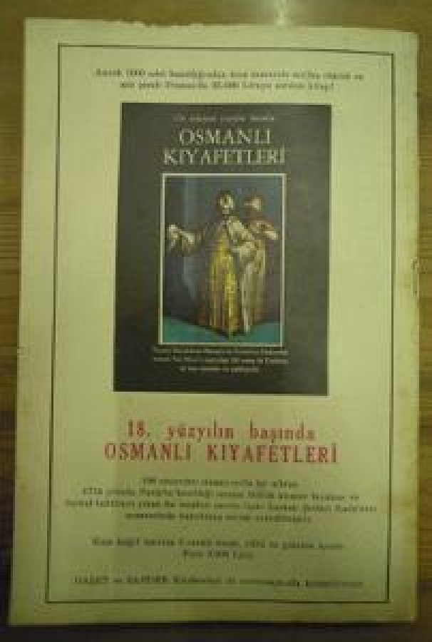TARİH VE EDEBİYAT MECMUASI OCAK-1980 SAYI : 1 