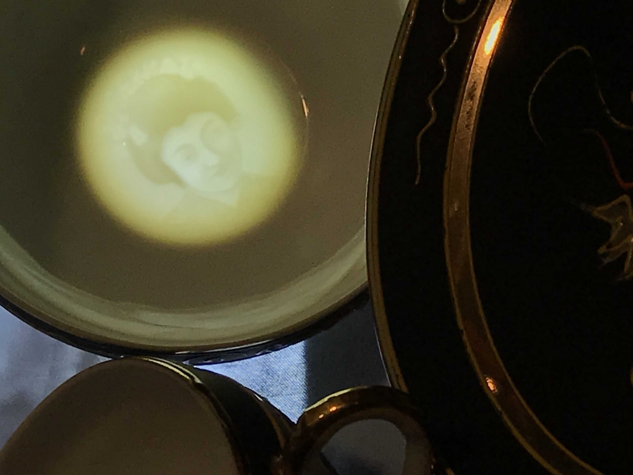 JAPON SANATI TAMAMI EL İŞİ MİNELİ CİFT TABAKLI  FİNCAN NAKAMISA