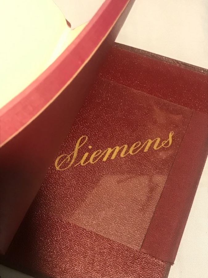 SIEMENS KALEMLİ CEP NOT DEFDERİ 1969