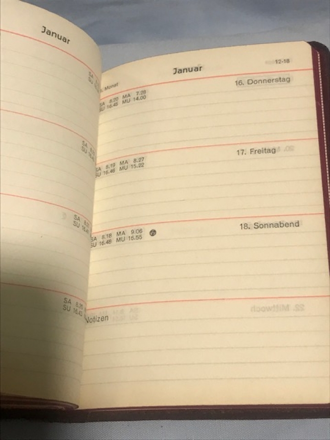 SIEMENS KALEMLİ CEP NOT DEFDERİ 1969