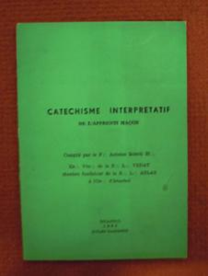 CATECHISME INTERPRETATIF İSTANBUL 1965 KULEN BASIM EVİ 