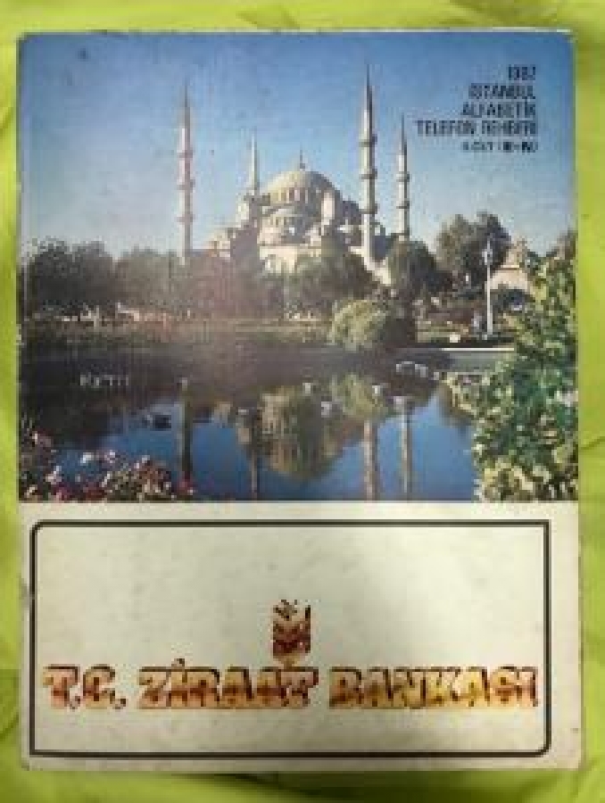 T.C. ZİRAAT BANKASI. 1987 İSTANBUL ALFABETİK TELEFON REHBERİ 2 CİLT ( E-N ) 