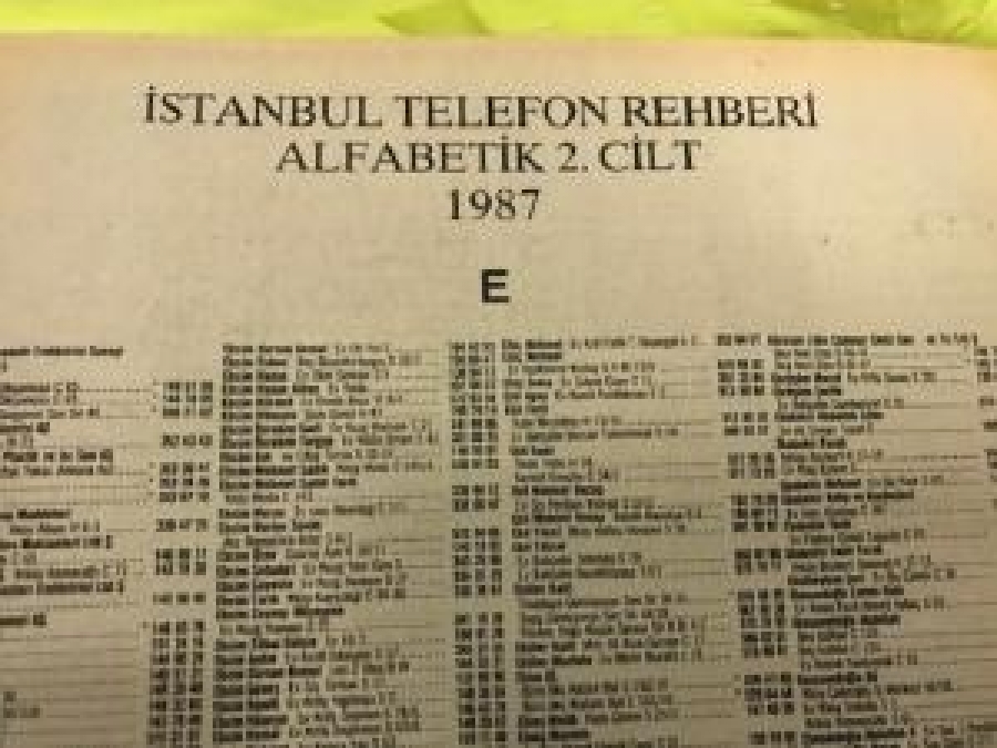 T.C. ZİRAAT BANKASI. 1987 İSTANBUL ALFABETİK TELEFON REHBERİ 2 CİLT ( E-N ) 