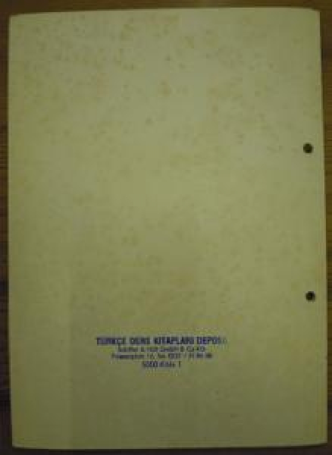 1960 YURDA DIŞINDA OKULLARDA TÜRK TALEBELERİ İÇİN İLK OKULA YAZMA 