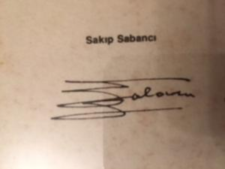 BEKSA TEMEL ATMA TÖRENİNİN BELGESİ 15 ISLAK İMZALI ACILIŞ ANISINA DÜZENLENEN BELGE SAYIN SAKIP SABANCI HAZİRAN 1987 İZMİT 