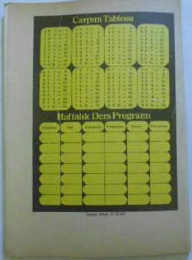 ÇİĞDEM LİSE DEFTERİ ÇİZGİLİ BEYAZ RESİMLİ VE ÇARPIM  KAPAK LİSE DEFTERİ 