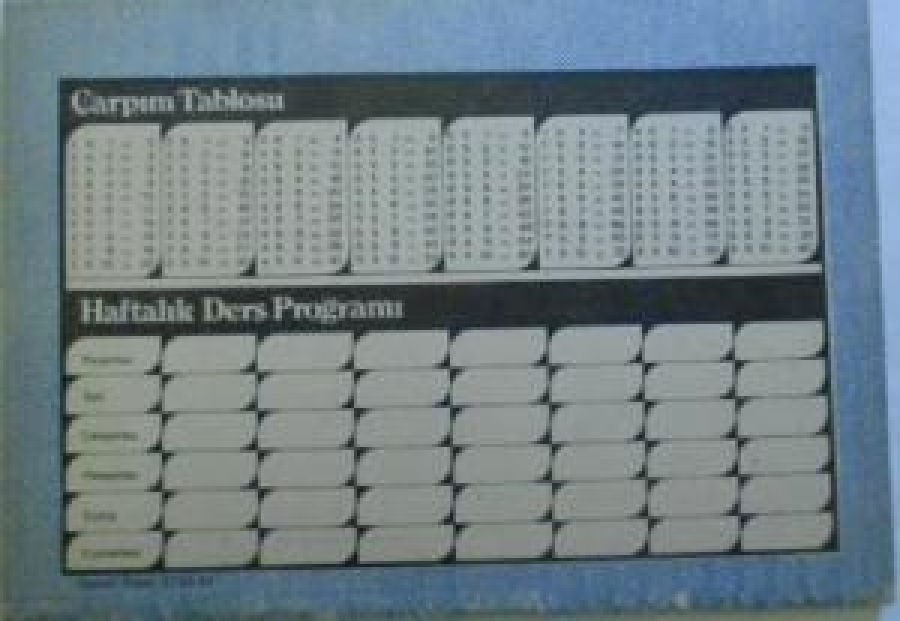 ÇİZGİLİ BEYAZ RESİMLİ VE ÇARPIM  KAPAK LİSE DEFTERİ 