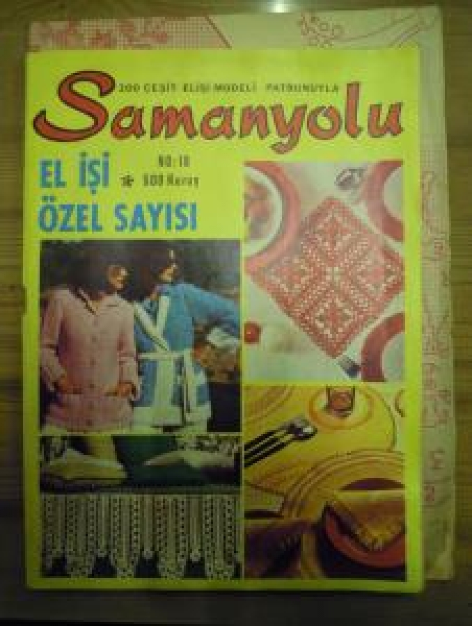 SAMANYOLU 200 ÇEŞİT EL İŞİ MODELİ PATRONUYLA NO : 18 