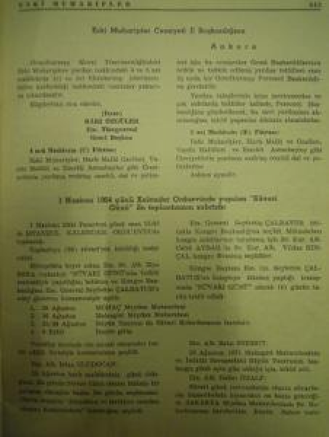 TÜRKİYE ESKİ MÜHARIPLER DERGİSİ CEMİYETİN KURULUŞU 1912 DERGİ 