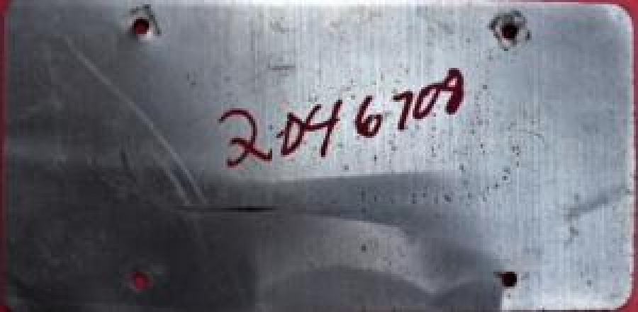 55-MORGAN 822 MCQ INDIANA TENEKE OTO PLAKA ORJİNAL 