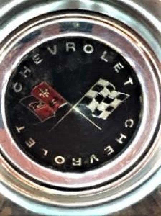 AMERİKAN CHEVROLET CORVETTE BAYRAKLI  OTO KROM NIKEL PASLANMAZ ORJİNAL JANT KAPAĞI 