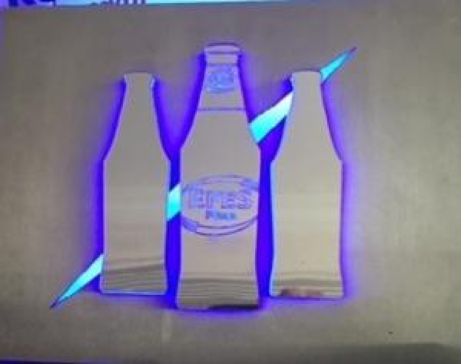 EFES PİLSEN BİRA LEON IŞIKLI REKLAM TABELASI CAM AYNA 