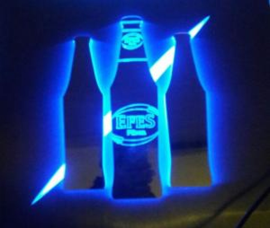 EFES PİLSEN BİRA LEON IŞIKLI REKLAM TABELASI CAM AYNA 