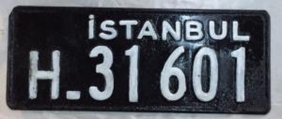 İSTANBUL OTO PLAKA HUSUSİ ANTİKA ORJİNAL H 31 601 