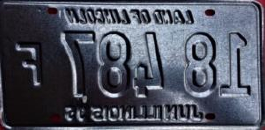 OF LİNCOLN JUNILLINOIS 93 OTO PLAKA NO 18 487 F 