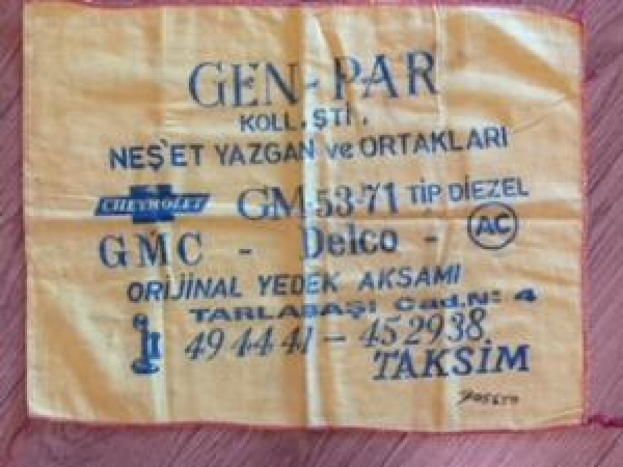 SARI TOZ BEZİ 60 LI YILLARIN EŞENTİYONLARINDAN 