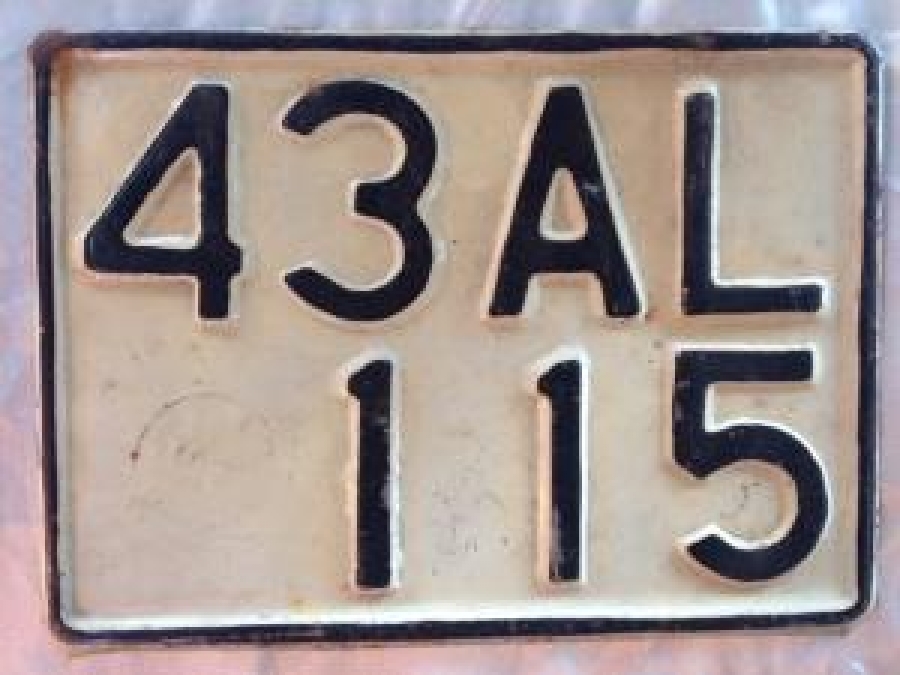 TENEKE AT ARABASI  PLAKA TRAFİKTE KULLANILMIŞ 43 AL 115 KÜTAHYA 