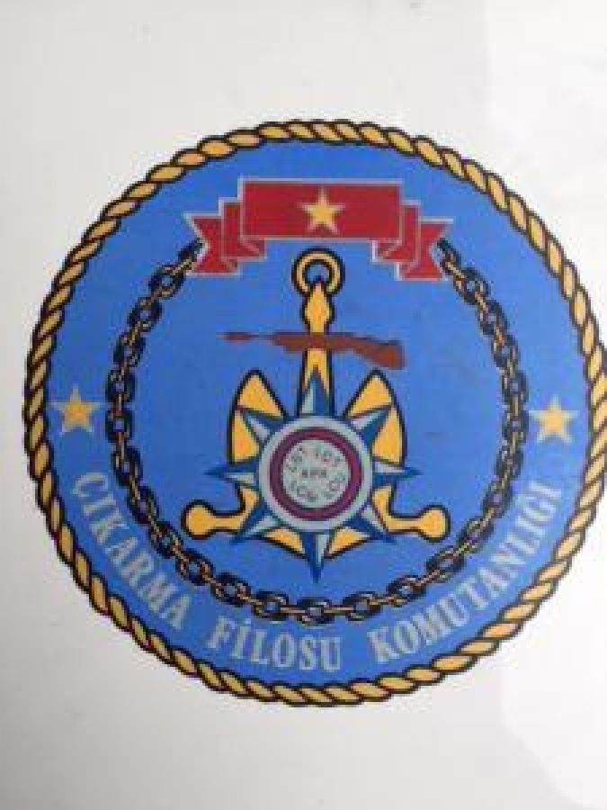 DENİZ ALTI ASKER CIKARMA FİLO KOMUTANLIGI PORSELEN ŞİLT 1977 