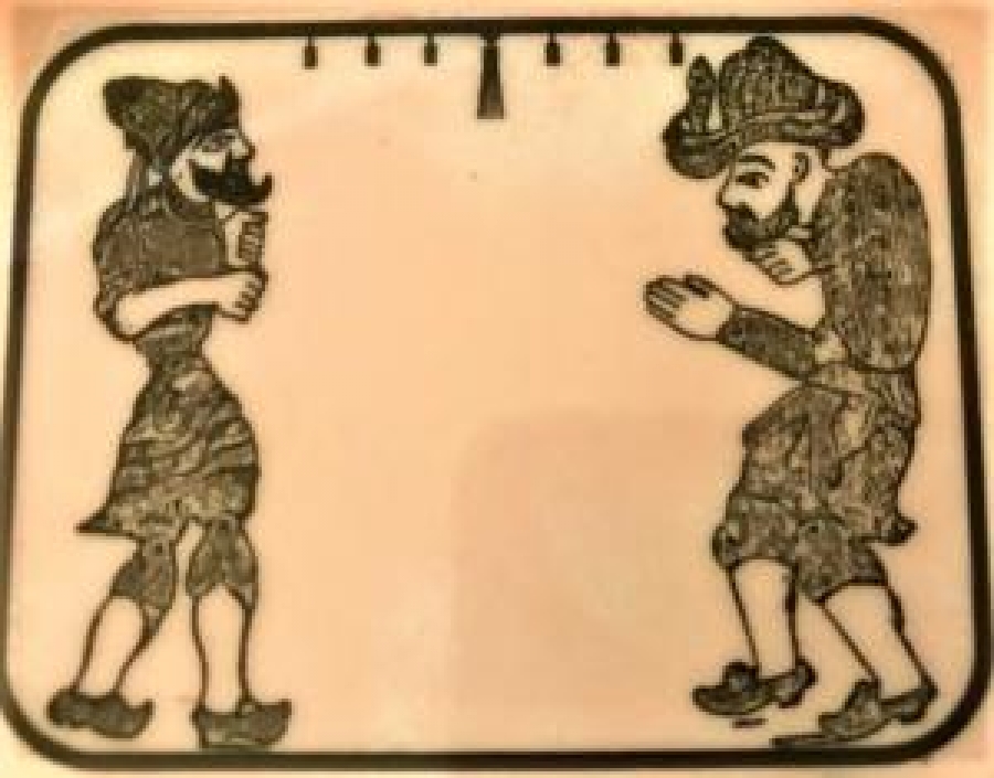 HACİVAT KARAGÖZ FİGÜRLÜ PEMBE BOSFOR MELAMİN TABAK GAMAKUL ADALİ RUHİ GEVŞETİCİ HAP REKLAMLI 