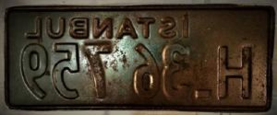 İSTANBUL OTO PLAKA HUSUSİ ANTİKA ORJİNAL H 36 759 NUMARALI 1950 YILLARIN 