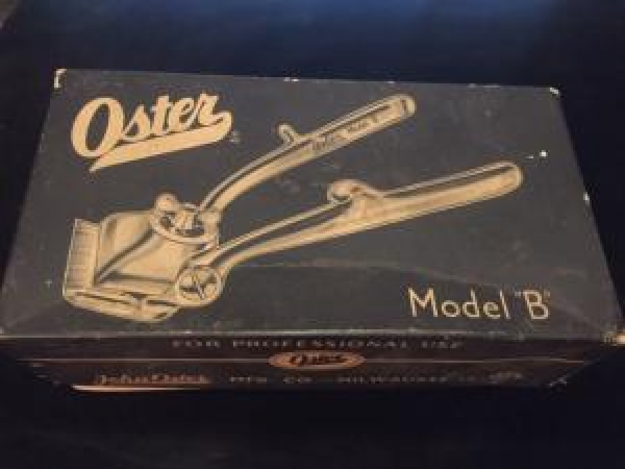 JOHN OSTER MODEL B HAIR CLIPPER MFG CO MILWAUKEE 17 WIS MEKANİK TIRAŞ MAKİNESİ 