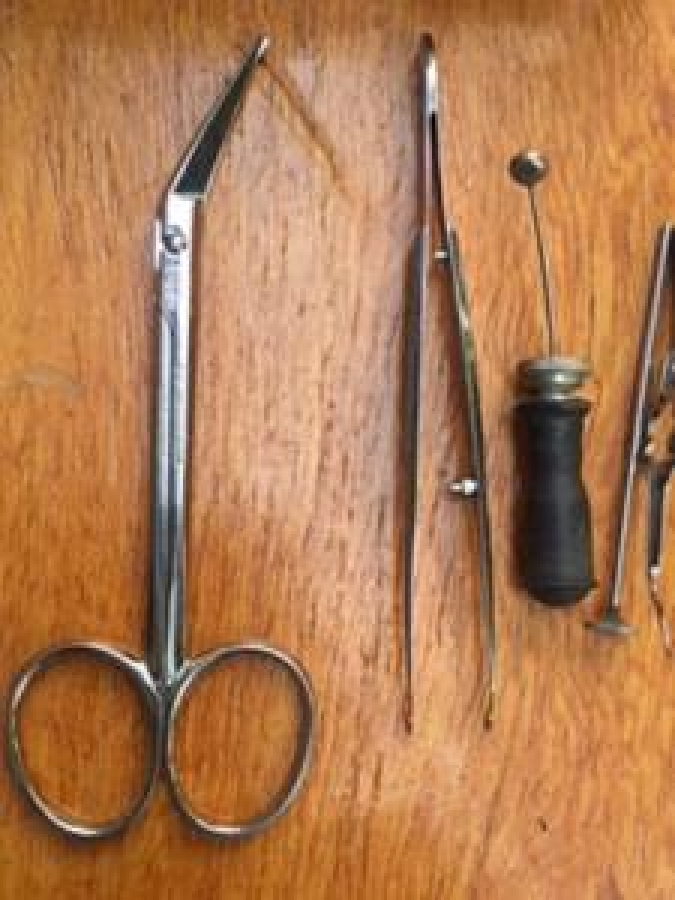 PLASTİK CERRAHİDE KULLANILAN HASSAS OPERASYON AMELİYAT EL ALETLERİ KARIŞIK FARKLI 12 ALET 