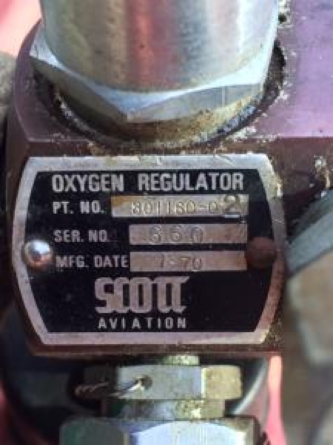 TÜRK HAVA YOLLARI VE ALİTALİA HAVA YOLLARINDA KULLANILMIŞ UÇAK İÇİ ACİL YARDIM OKSİJEN TÜPÜ SCOTT 