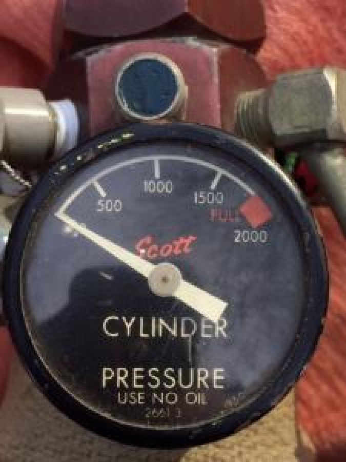 TÜRK HAVA YOLLARI VE ALİTALİA HAVA YOLLARINDA KULLANILMIŞ UÇAK İÇİ ACİL YARDIM OKSİJEN TÜPÜ SCOTT 