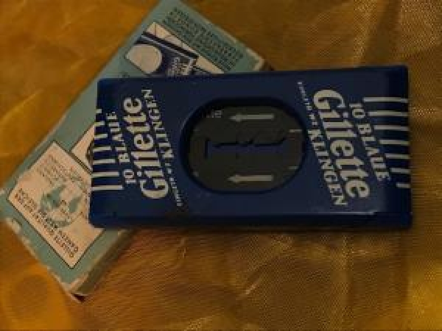 10 BLAUE GİLLETTE EİNGETR WZ KLINGEN METAL KUTUDA TIRAŞ JİLET 