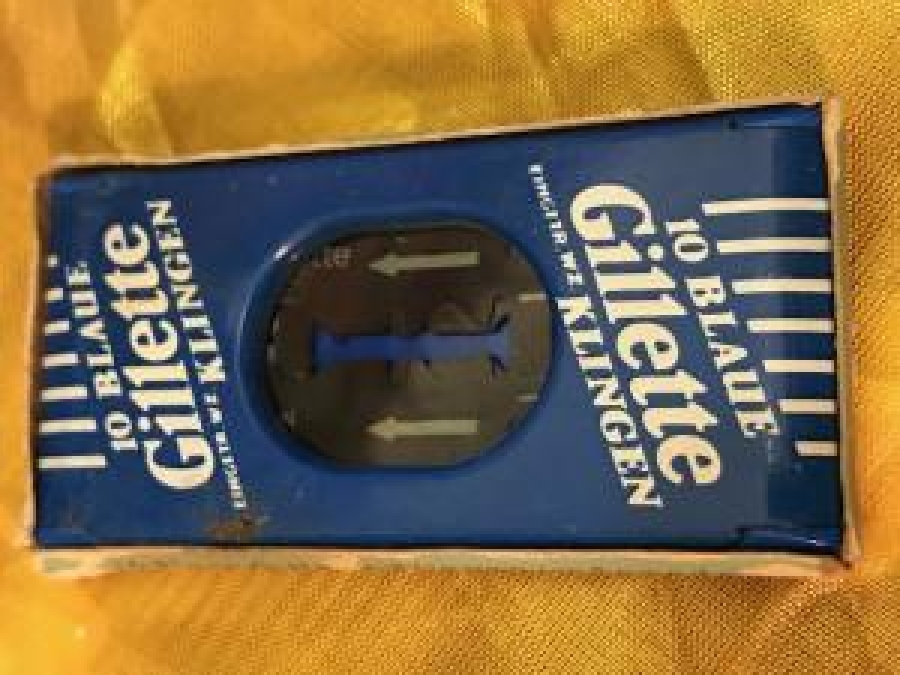 10 BLAUE GİLLETTE EİNGETR WZ KLINGEN METAL KUTUDA TIRAŞ JİLET 