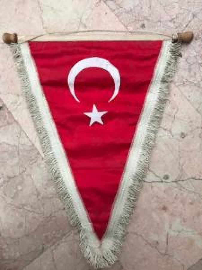 1949. S.K. BOZKURT SPOR KÜLÜBÜ ÜCGEN FORM BEZ BAYRAK 