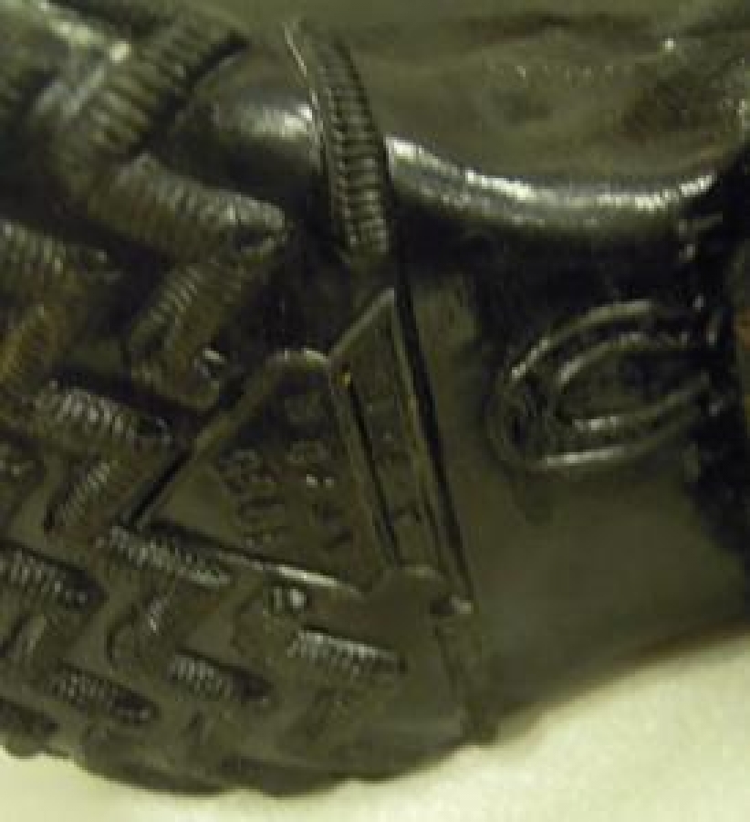 1958 SİYAH AFYON T M A-B-I 26 NUMARA KARA LASTİK ÇOCUK AYAKKABI 