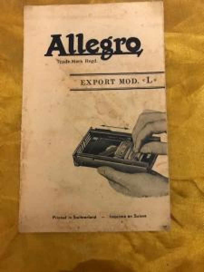 ALLEGRO EXPORT MOD.L CO.S.A. KUTUSUNDA JİLET BİLEYLEME 