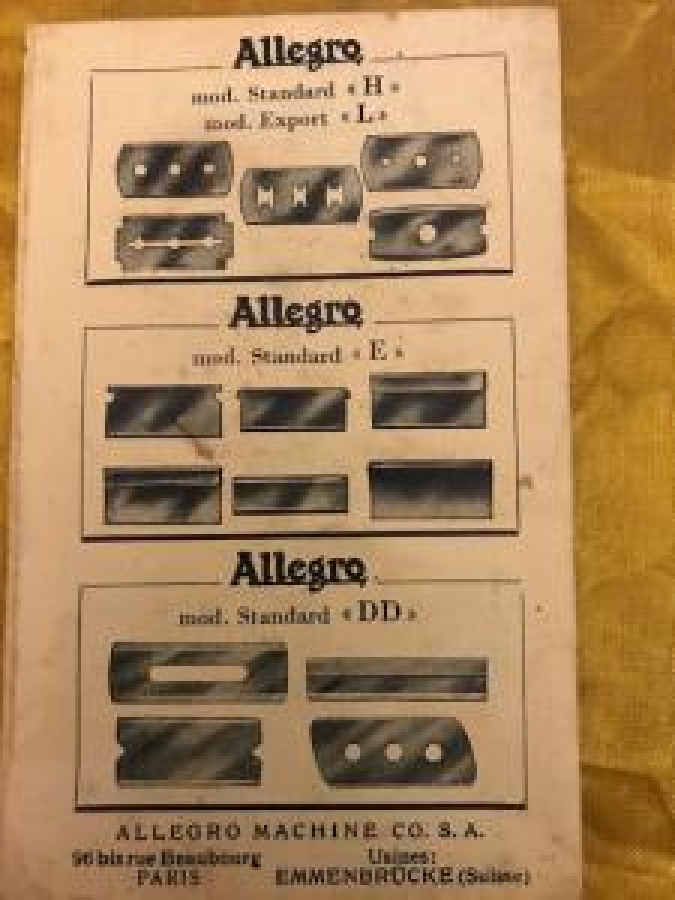 ALLEGRO EXPORT MOD.L CO.S.A. KUTUSUNDA JİLET BİLEYLEME 