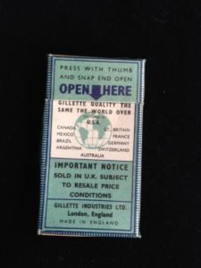 BLUE GİLLETTE BLADES REGD TRADE MARK GİLETE JİLET KUTULU AÇILMAMIŞ 