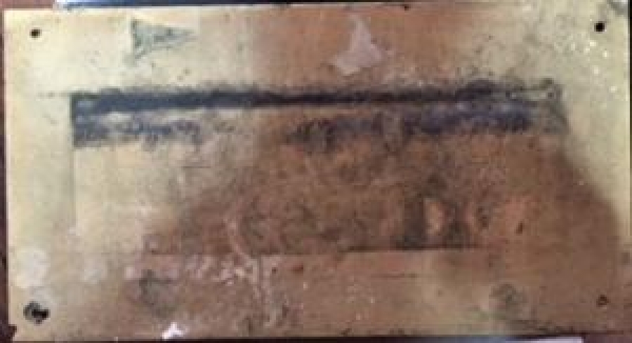 CAM ALTI TERZİ NURETTİN ARMAĞAN DUKKAN REKLAM TABELASI ASMALI MODEL KOMPLE EL BOYAMA 