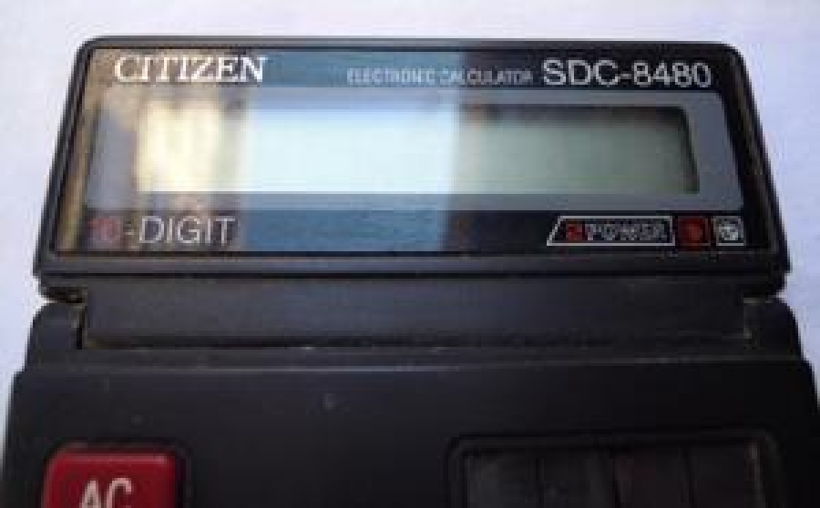 CITIZEN ELECTRONIC CALCULATOR SDC-8480 10 - DIGIT 2 POWER HESAP MAKİNA 