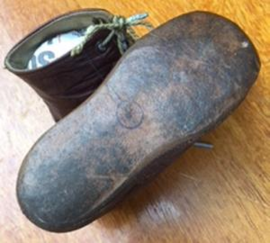 ERKEK BEBEK AYAKKABI 80 YAŞINDA EL DİKİM BAĞCIKLI KAHVERENGİ DERİDEN 