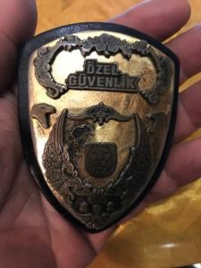 KOKART ÖZEL GÜVENLİK PİRİNC METAL DERİ KEMERE TAKILAN KİMLİK 