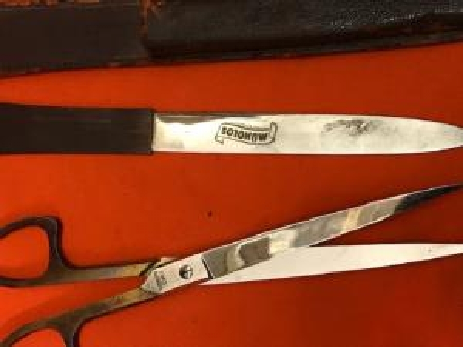 MÜHOLOS PAX MASA ÜZERİ MEKTUP AÇACAK VE MAKAS DERİ KILIFINDA 