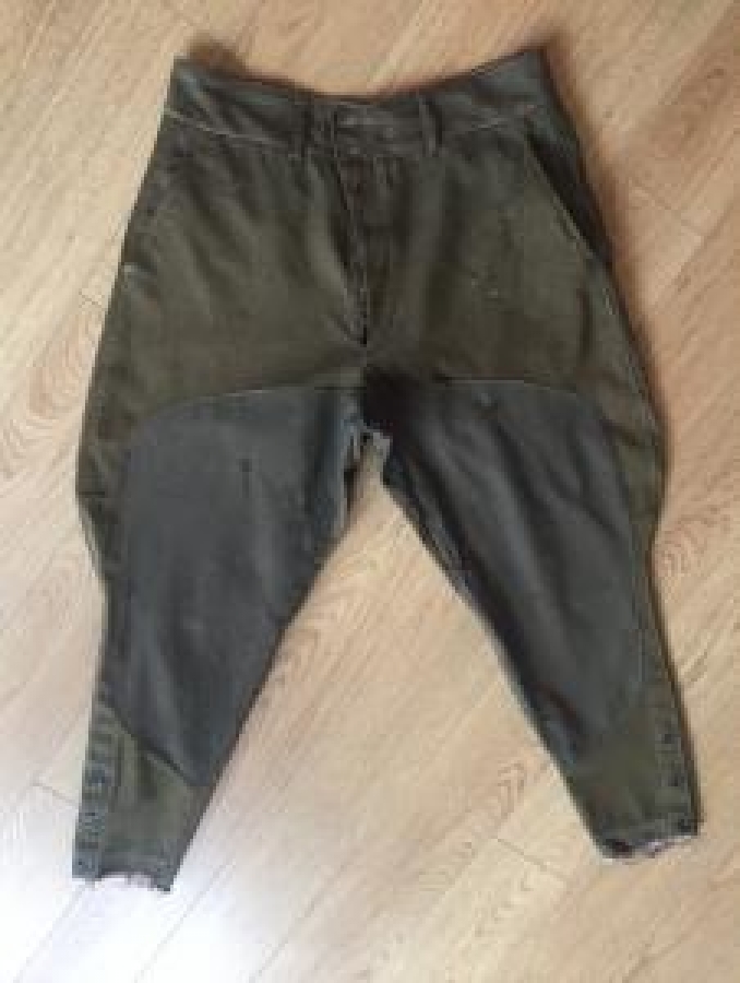 OSMANLI ASKER PANTOLONU 1. DÜNYA SAVAŞI DÖNEMİ NADİR FORMDA  SUBAY PANTOLONU KOLEKSİYON 