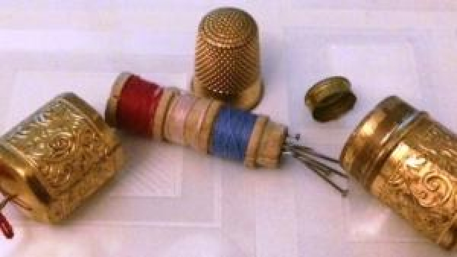 OSMANLI PAZARINA YAPILMIŞ TOMBAK İGNEDAN DİKİŞ KUTUSU