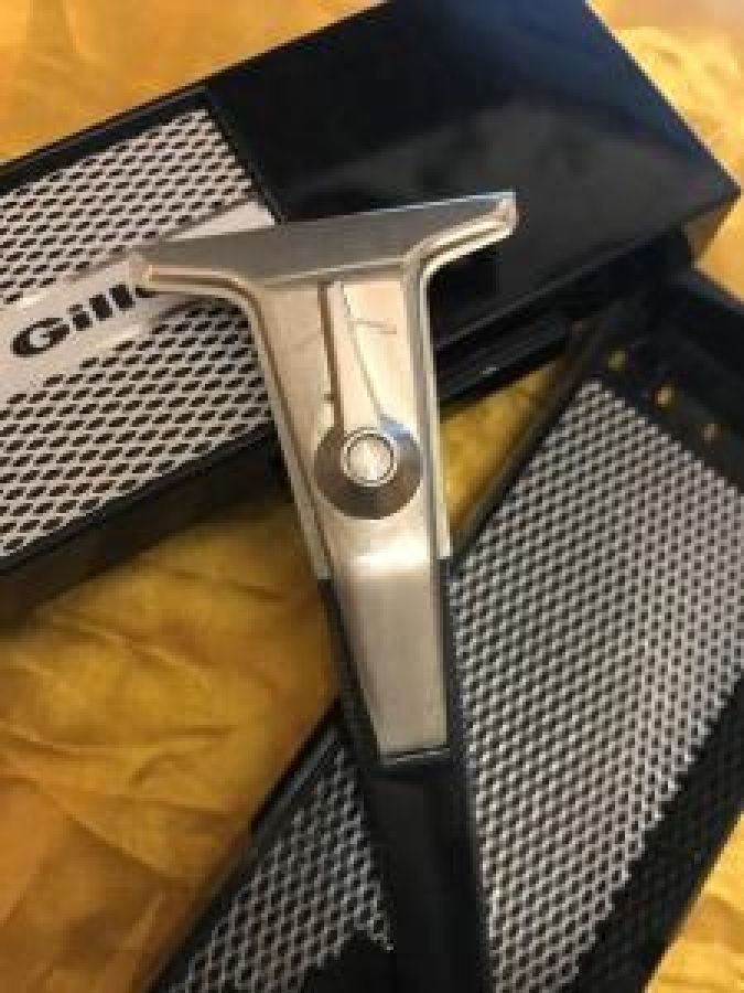 REG U.S PAT.OF.GİLETTE MADEİN USA M 4 TECHMATİC ADJUSTABLE SAFETY RAZOR KUTUSUNDA JİLET TIRAŞ  