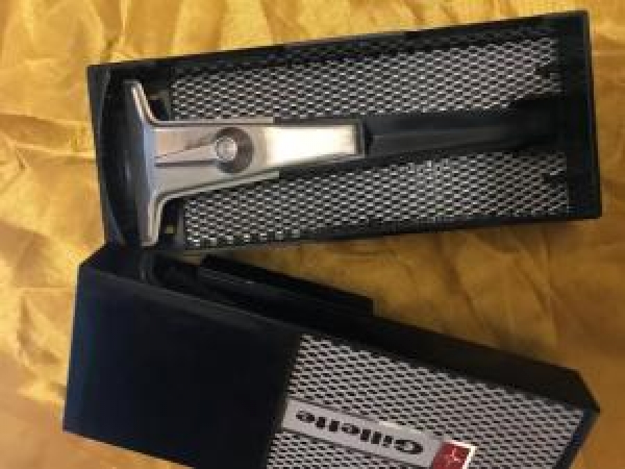 REG U.S PAT.OF.GİLETTE MADEİN USA M 4 TECHMATİC ADJUSTABLE SAFETY RAZOR KUTUSUNDA JİLET TIRAŞ  