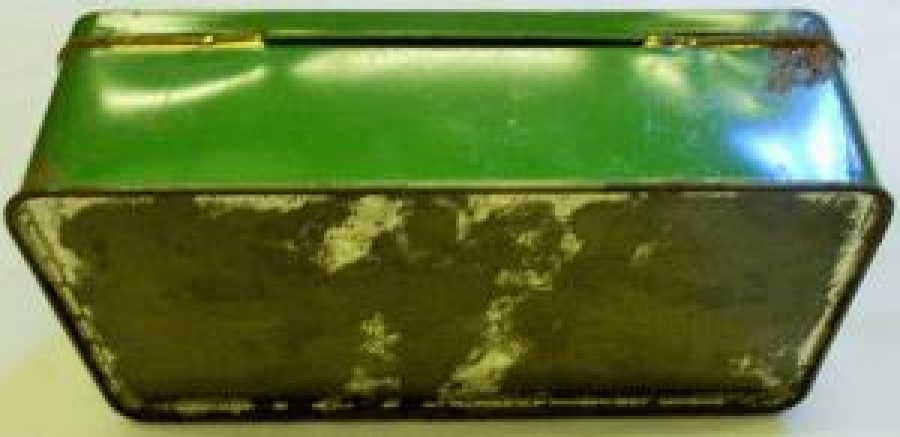 SINGER DİKİŞ TAKIM KUTUSU KAPAKLI TENEKE KUTU 